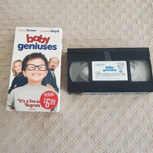 Baby Geniuses 1999 VHS Tape Kathleen Turner Christopher Lloyd Family Movie